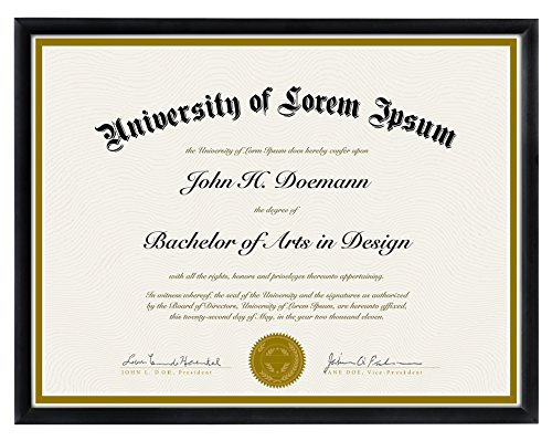 0791398908480 - DOCUMENT FRAME - MADE TO DISPLAY CERTIFICATES 8.5 X 11-INCH, BLACK - DOCUMENT FRAMES, CERTIFICATE FRAMES, DIPLOMA FRAMES, HIGH SCHOOL DIPLOMA FRAME
