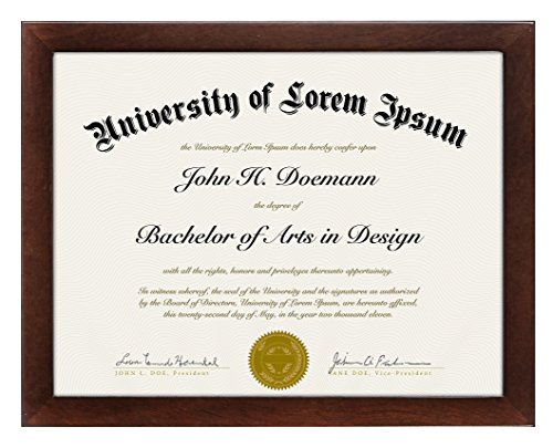0791398908527 - MAHOGANY DOCUMENT FRAME - MADE TO DISPLAY CERTIFICATES 8.5X11 INCH, CLASSIC STYLE, COLOR: MAHOGANY BROWN - DOCUMENT FRAMES, CERTIFICATE FRAMES, DIPLOMA FRAMES