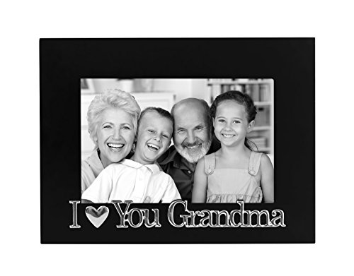 0791398918113 - 4X6 'I LOVE YOU GRANDMA' PICTURE FRAME, GLASS FRONT - COLOR: BLACK - FITS PHOTOS 4X6 - EASEL BACK FOR TABLE TOP DISPLAY