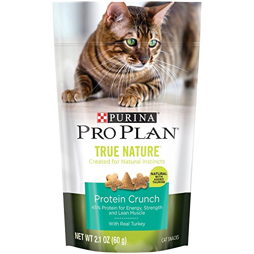 0791435347081 - PURINA PRO PLAN TRUE NATURE PROTEIN CRUNCH BITE CAT SNACKS WITH REAL TURKEY AND ADDED TAURINE 2.1 OUNCE PACK