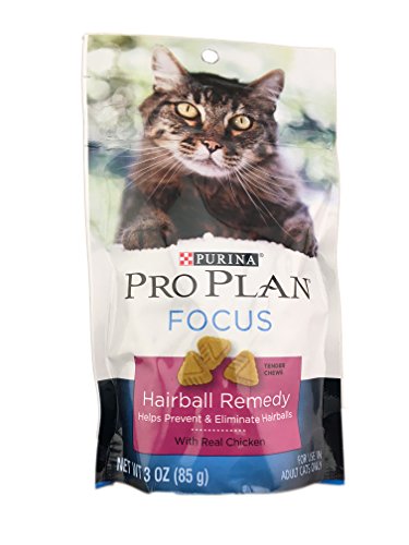0791435347104 - PURINA PRO PLAN FOCUS HAIRBALL REMEDY BITE CAT SNACKS WITH REAL CHICKEN 3.0 OUNCE PACKAGE - TO HELP PREVENT AND ELIMINATE HAIRBALLS