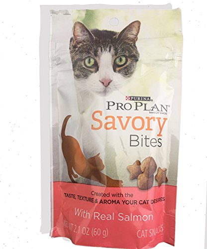 0791435352535 - 4 PACK PURINA PRO PLAN SAVORY BITES WITH REAL SALMON- CREATED WITH THE TASTE, TEXTURE AND AROMA YOUR CAT DESIRES