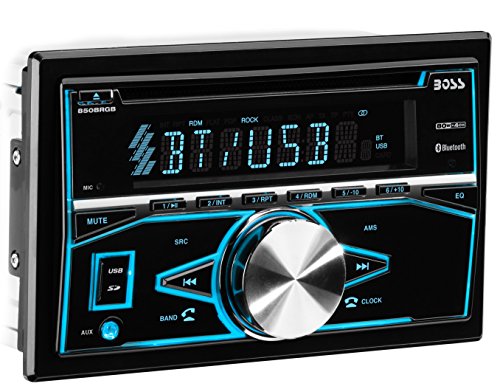 0791489124157 - BOSS AUDIO 850BRGB CAR CD/MP3 PLAYER - IPOD/IPHONE COMPATIBLE - DOUBLE DIN -