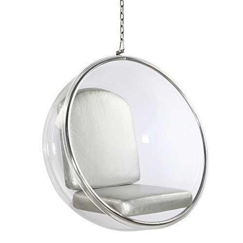 0791511503769 - NOVA FURNITURE GROUP 1122-SILVER BUBBLE HANGING CHAIR, SILVER