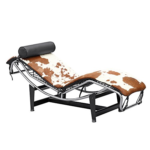 0791511504728 - NOVA FURNITURE GROUP 1153-BROWN ADJUSTABLE CHAISE IN PONY, BROWN & WHITE