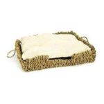 0791611013748 - SEAGRASS AND BURLAP CAT BED 16 X 16 X 5.5
