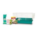 0791611018309 - HOME SWEET HOME RABBIT CAGE STARTER KIT WITH LM FARMS FOOD