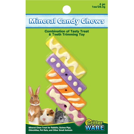 0791611031155 - MINERAL CANDY SMALL ANIMAL CHEWS 4 PIECE