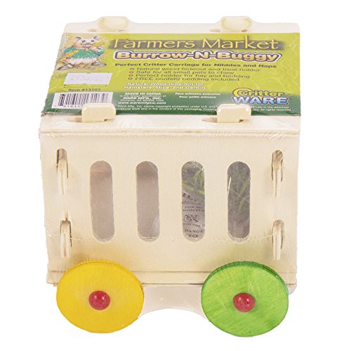 0791611131039 - WARE MANUFACTURING BURROW-N-BUGGY WOOD HIDEOUT AND TREAT HOLDER FOR SMALL ANIMALS