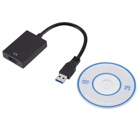 0791756393590 - USB 3.0 TO HDMI CONVERTER HD EXTERNAL VIDEO CARD MULTI MONITOR ADAPTER HDMI CABLE FOR LAPTOP DESKTOP