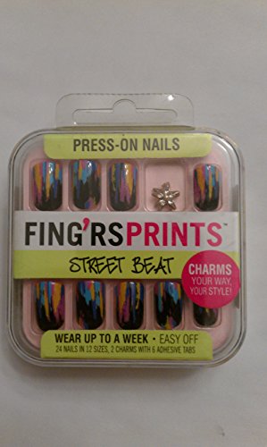0079181310437 - FING'RS PRINTS PRESS-ON NAILS, STREET BEAT, HAUTE MESS 31043