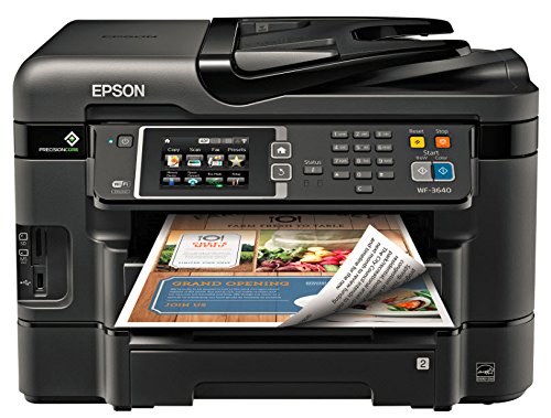 0791836620707 - EPSON WORKFORCE WF-3640 WIRELESS COLOR ALL-IN-ONE INKJET PRINTER WITH SCANNER AND COPIER