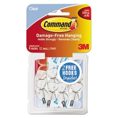 0791836766610 - MMM17067CLRVP - CLEAR HOOKS AMP; STRIPS BY COMMAND COMMUNICATIONS