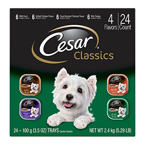 0791836794507 - CESAR CANINE CUISINE POULTRY VARIETY PACK DOG FOOD TRAYS 3.5 OUNCES (PACK OF 24)