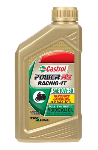 0079191061145 - CASTROL 06114 POWER1 10W-50 SYNTHETIC 4T MOTORCYCLE OIL - 1 QUART BOTTLE, (PACK OF 6)