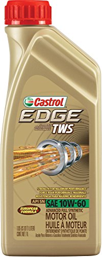 0079191225356 - CASTROL 12535 EDGE GOLD 10W-60 SYNTHETIC MOTOR OIL, 1 L (API SN/CF, ACEA A3/B3; A3/B4, EXCLUSIVE APPROVAL BY BMW, M-MODELS, VW 501 01, VW 505 00, FORMERLY TWS)