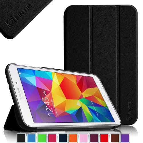 0791916549959 - FINTIE SAMSUNG GALAXY TAB 4 8.0 (8-INCH) SMART SHELL CASE - ULTRA SLIM LIGHTWEIGHT STAND COVER WITH AUTO SLEEP/WAKE FEATURE, BLACK