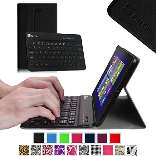 0791916553093 - FINTIE BLADE X1 DELL VENUE 8 PRO (WINDOWS 8.1) KEYBOARD CASE - ULTRA SLIM SHELL STAND COVER WITH MAGNETICALLY DETACHABLE WIRELESS BLUETOOTH KEYBOARD FOR DELL VENUE 8 PRO 5000 SERIES / NEW VENUE 8 PRO 3000 SERIES WINDOWS 8.1 TABLET - BLACK