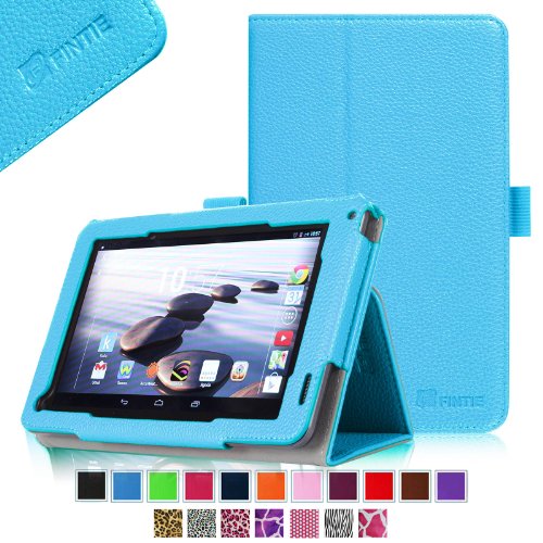 0791916553420 - FINTIE ACER ICONIA B1-720 CASE - PREMIUM VEGAN LEATHER SLIM FIT STAND COVER FOR ACER ICONIA B1-720 7 -INCH TABLET - BLUE