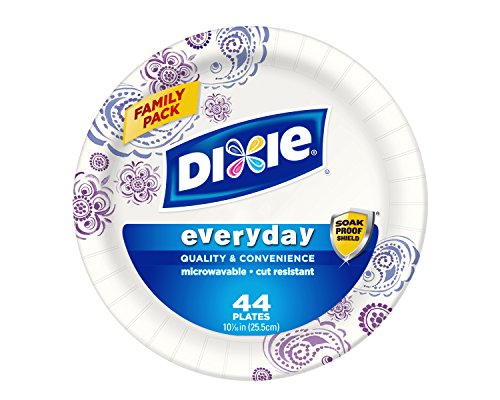 0791943929960 - DIXIE HD PAPER PLATES, 10 1/16 INCHES, 44 COUNT (PACK OF 5)