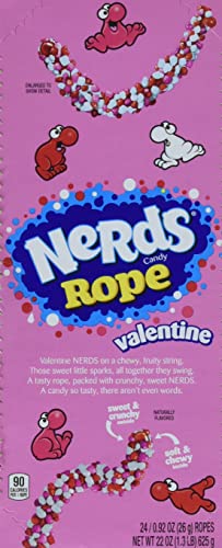 0079200052348 - NERDS VALENTINE’S DAY ROPES CANDY, 0.92OZ (PACK OF 24)
