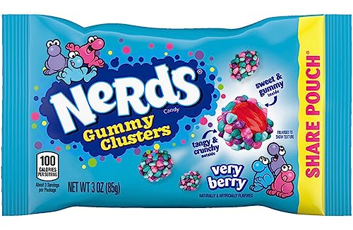 0079200060695 - NERDS GUMMY CLUSTERS VERY BERRY, SHARE SIZE, 3OZ