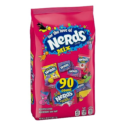 0079200077280 - NERDS ASSORTED MIX 41.76 OUNCE 90 COUNT MIXED BAG