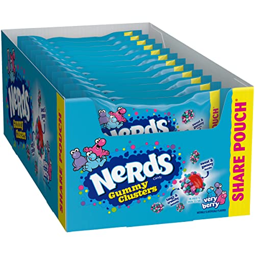 0079200160692 - NERDS GUMMY CLUSTERS CANDY, VERY BERRY, 3OZ (PACK OF 12)