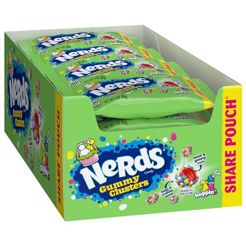 0079200180454 - NERDS EASTER GUMMY CLUSTERS SHARE PACK, 12 COUNT
