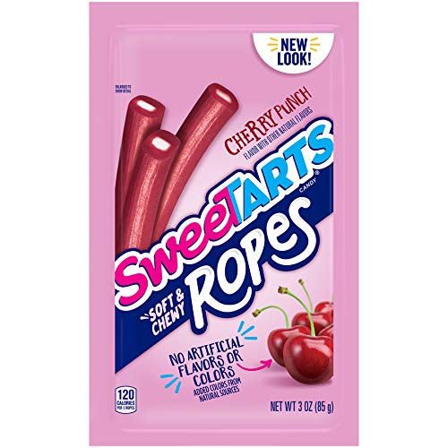 0079200531034 - SWEETARTS SOFT AND CHEWY ROPES, CHERRY PUNCH, 3 OUNCES (PACK OF 12)