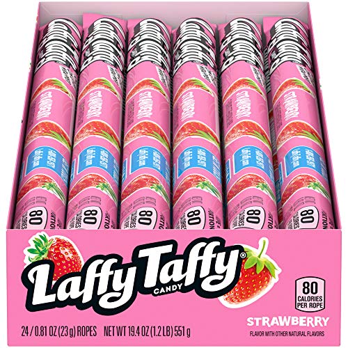 0079200669034 - LAFFY TAFFY ROPE, STRAWBERRY, 0.81 OUNCE (PACK OF 24), PINK