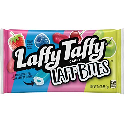 0079200749262 - LAFFY TAFFY LAFF BITES CANDY 2 OUNCE BAGS, ASSORTED, 24 COUNT