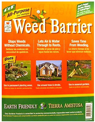 0792019434241 - WEED BARRIER 4'X8' TWO PKGS WEED BARRIER LANDSCAPE FABRIC