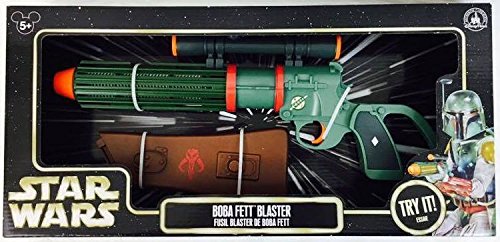 0792158433709 - DISNEY PARKS EXCLUSIVE AUTHENTIC ORIGINAL STAR WARS BOBA FETT BLASTER WITH ELECTRONIC BLASTER SOUND