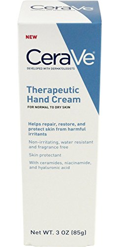 0792217161239 - CERAVE THERAPEUTIC HAND CREAM FOR NORMAL TO DRY SKIN 3 OUNCE (PACK OF 6)