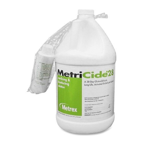 0792217571229 - WHOLESALE CASE OF 4 GALLONS - UNIMED METRICIDE 28-DAY DIALDEHYDE SOLUTION-METRICIDE 28 DAY, 1 GAL., WHITE/GREEN BY UMI