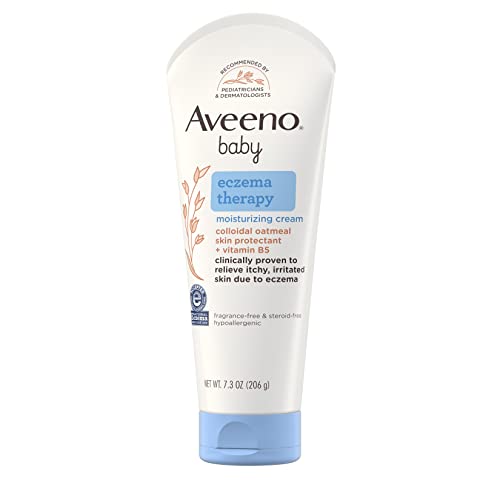 0792217854001 - AVEENO BABY ECZEMA THERAPY MOISTURIZING CREAM, NATURAL COLLOIDAL OATMEAL & VITAMIN B5, MOISTURIZES & RELIEVES DRY, ITCHY, IRRITATED SKIN, PARABEN & STEROID & FRAGRANCE FREE, 7.3 OZ
