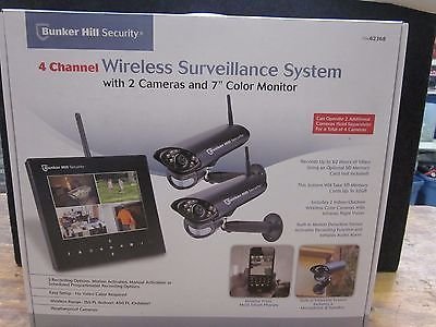 bunker hill security 4 channel wireless surveillance system