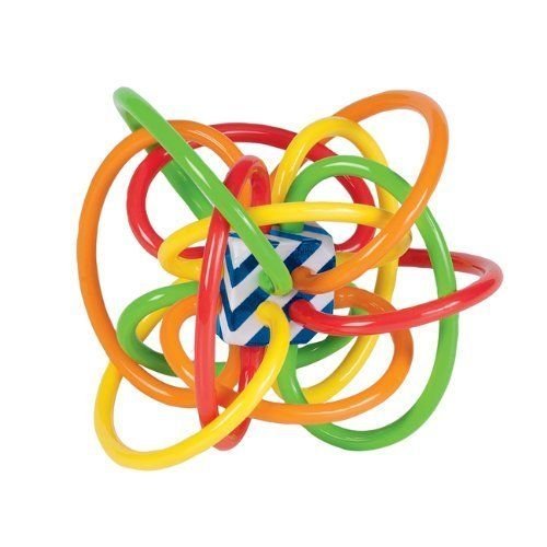 0792384509759 - MANHATTAN TOY WINKEL COLOR BURST RATTLE AND SENSORY TEETHER ACTIVITY TOY