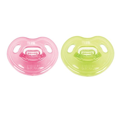 0792486312233 - NUK NEWBORN 100% SILICONE ORTHODONTIC PACIFIER IN ASSORTED COLORS, 0-3 MONTHS