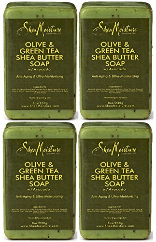 0792486954617 - SHEA MOISTURE OLIVE & GREEN TEA SHEA BUTTER SOAP, 8 OZ (PACK OF 4)