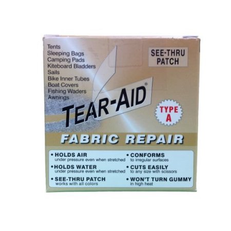 0792491672384 - TEAR-AID REPAIRS PATCH ROLL KIT FOR TYPE A FABRICS BY TEAR-AID REPAIR