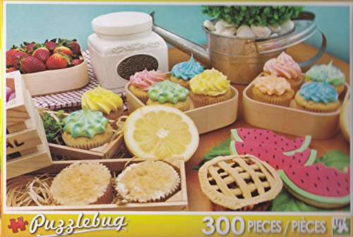 0792491876041 - PUZZLEBUG 300 PIECE PUZZLE ~ CUPCAKES FRESH FROM THE FARM