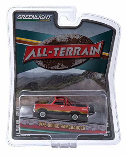 0792736577542 - 1978 DODGE RAMCHARGER (ORANGE) * ALL-TERRAIN SERIES 1 * 2015 GREENLIGHT COLLECTIBLES 1:64 SCALE DIE-CAST VEHICLE