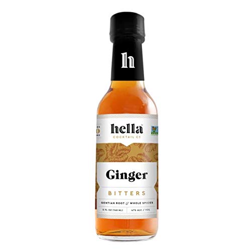 0792834858260 - HELLA COCKTAIL CO. | GINGER BITTERS, 5 OZ | CRAFT COCKTAIL BITTERS MADE WITH REAL GINGER AND WHOLE SPICES|PERFECT FOR HOLIDAY COCKTAIL RECIPES (CASE OF 6)