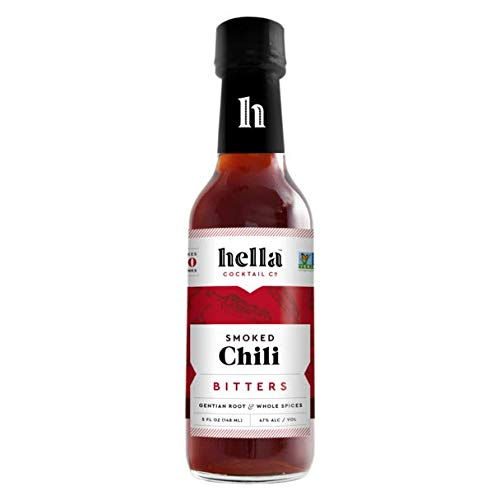 0792834858277 - HELLA COCKTAIL CO. | SMOKED CHILI BITTERS, 5 OZ | CRAFT COCKTAIL BITTERS MADE WITH REAL DRIED CHILIS AND WHOLE SPICES|PERFECT FOR HOLIDAY COCKTAIL RECIPES (CASE OF 6)