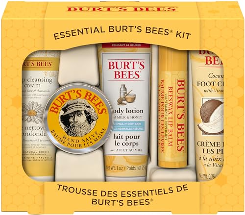 0792850259133 - BURTS BEES GIFT SET, 5 ESSENTIAL PRODUCTS, DEEP CLEANSING CREAM, HAND SALVE, BODY LOTION, FOOT CREAM & LIP BALM, TRAVEL SIZE