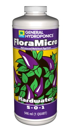0793094016124 - GENERAL HYDROPONICS FLORAMICRO HARDWATER FOR PLANTS, 1-QUART