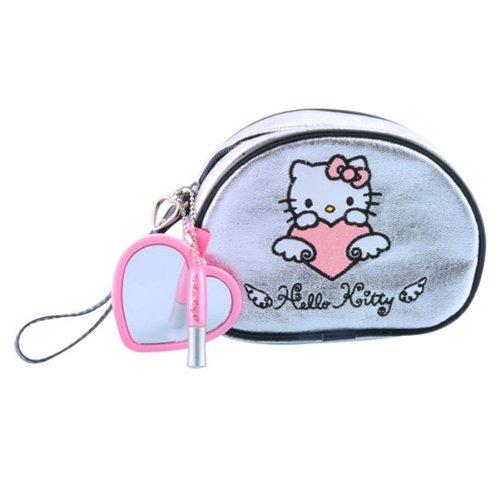 0793194748123 - HELLO KITTY WINGS MAKE UP TOTE, SILVER - 3 PIECE BY HELLO KITTY