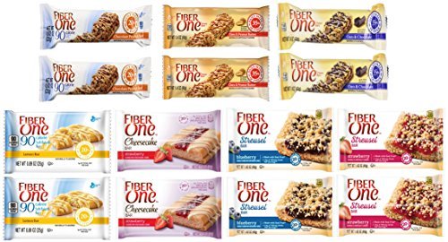 0793283963079 - THE ULTIMATE FIBER ONE BREAKFAST BAR VARIETY SNACK PACK - SOFT BAKED, CHEWY, STREUSEL, CHEESECAKE - BUNDLE OF 14 BARS